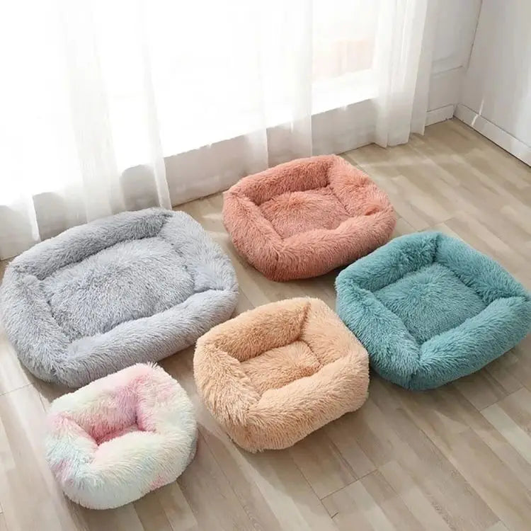 Rectangle Plush Pet Bed